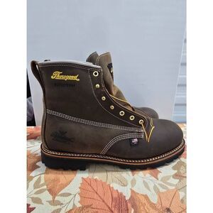 Thorogood 814-4514 Men's 6" Leather WP Round Toe Non Safety Boots Size 13 D